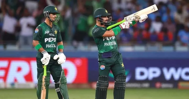 পাকিস্তানের ওপেনার সাহিবজাদা ফারহানের ‘গান-শট’ উদযাপন