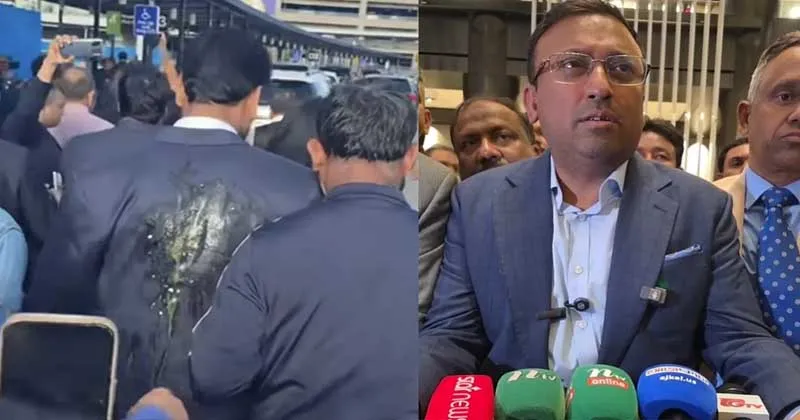 আখতার হোসেনের ওপর ডিম নিক্ষেপ