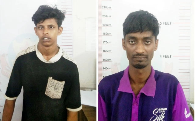 গ্রেফতারকৃত রাকিব হোসেন ও মাহাবুব