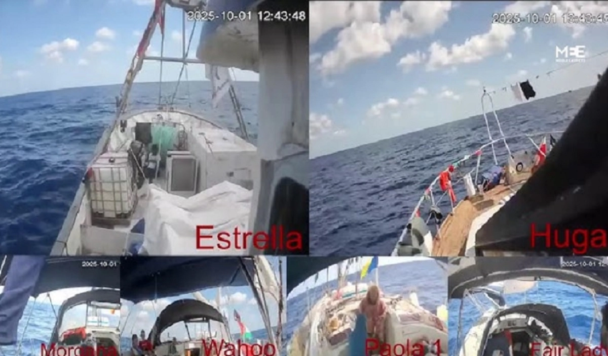 ইসরায়েলের হুমকি উপেক্ষা করে গাজার উদ্দেশ্যে যাত্রা অব্যাহত রেখেছে মানবিক সহায়তাবাহী নৌবহর সুমুদ ফ্লোটিলা।