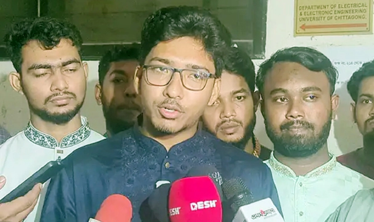 শিবির সমর্থিত সম্মিলিত শিক্ষার্থী জোটের জিএস প্রার্থী সাইদ বিন হাবিব