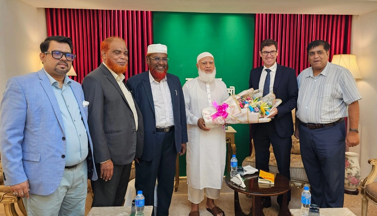 নরওয়ের রাষ্ট্রদূতের সঙ্গে জামায়াত আমিরের সাক্ষাৎ। ছবি: সংগৃহীত