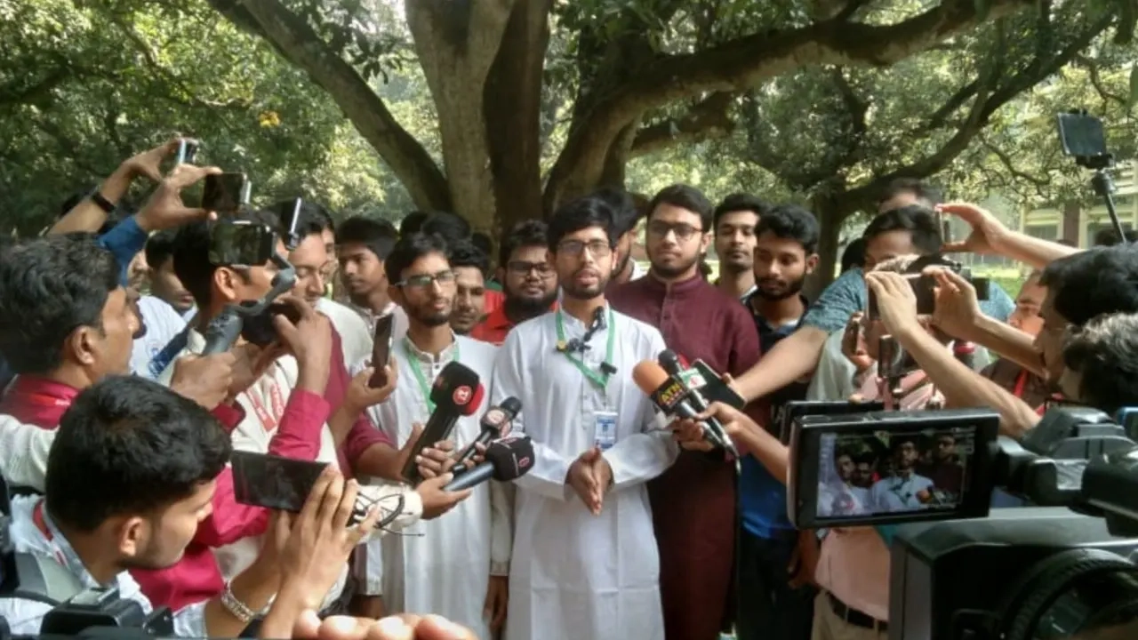 সম্মিলিত শিক্ষার্থীজোটের ভিপি পদপ্রার্থী মোস্তাকুর রহমান জাহিদ