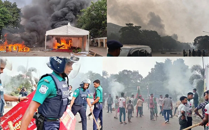 জুলাই সনদ স্বাক্ষরকে ঘিরে উত্তেজনা ছড়িয়ে পড়েছে রাজধানীর মানিক মিয়া এভিনিউজুড়ে