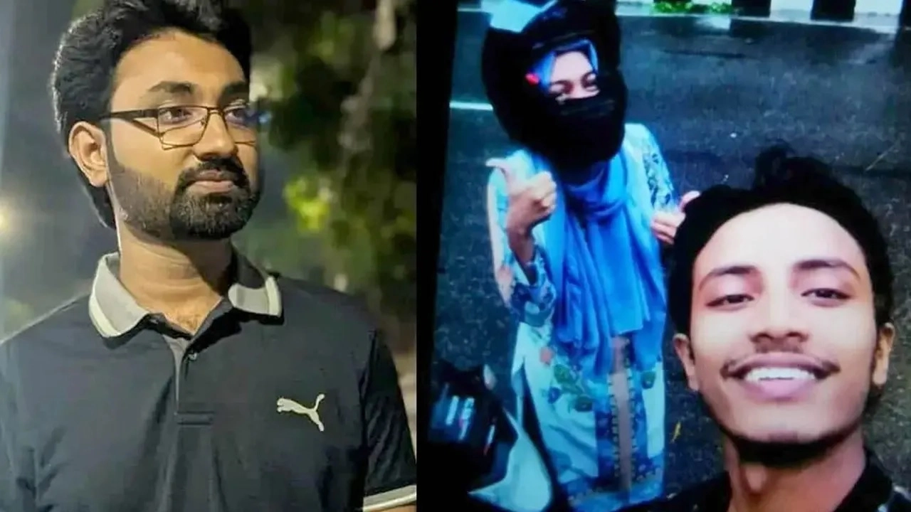 নিহত জবি ছাত্র মো. জোবায়েদ হোসেন ও অভিযুক্ত মাহির-বর্ষা