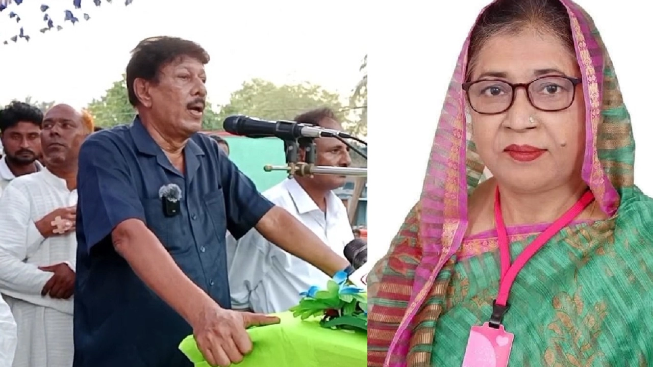 জাতীয় পার্টি (কাজী জাফর) এর মহাসচিব আহসান হাবিব লিংকন ও বিএনপি নেত্রী ফরিদা ইয়াসমিন