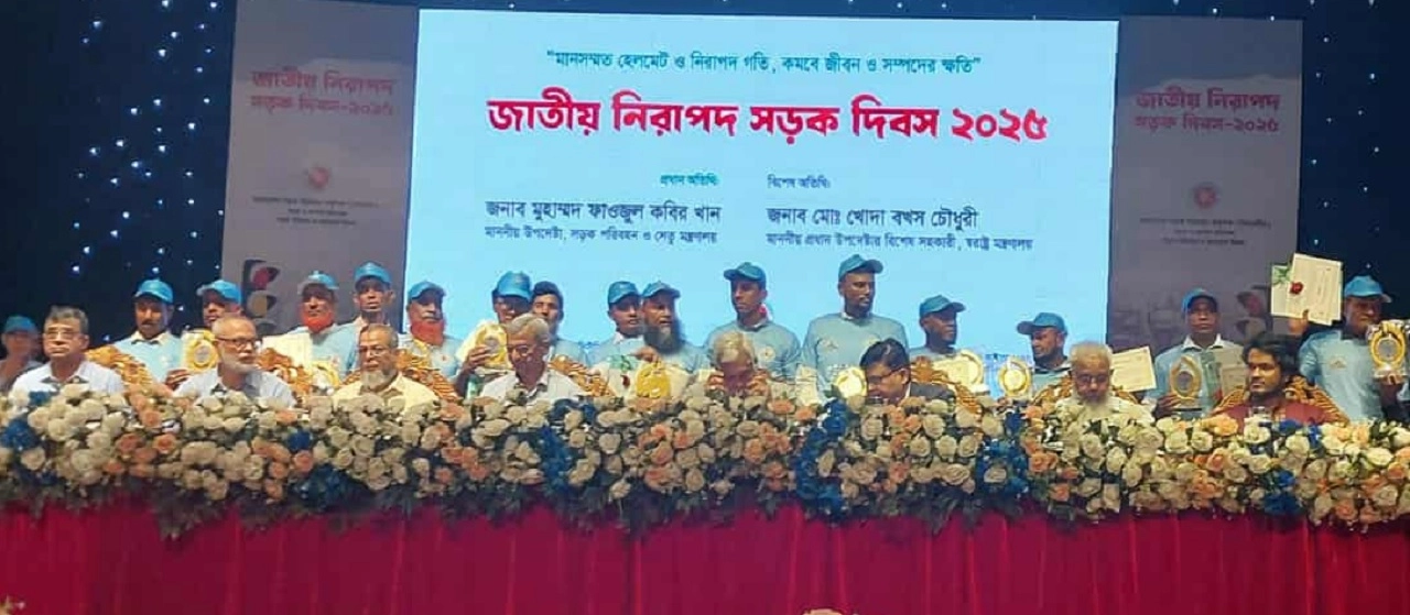 জাতীয় নিরাপদ সড়ক দিবস পালিত। ছবি: এনপিবি