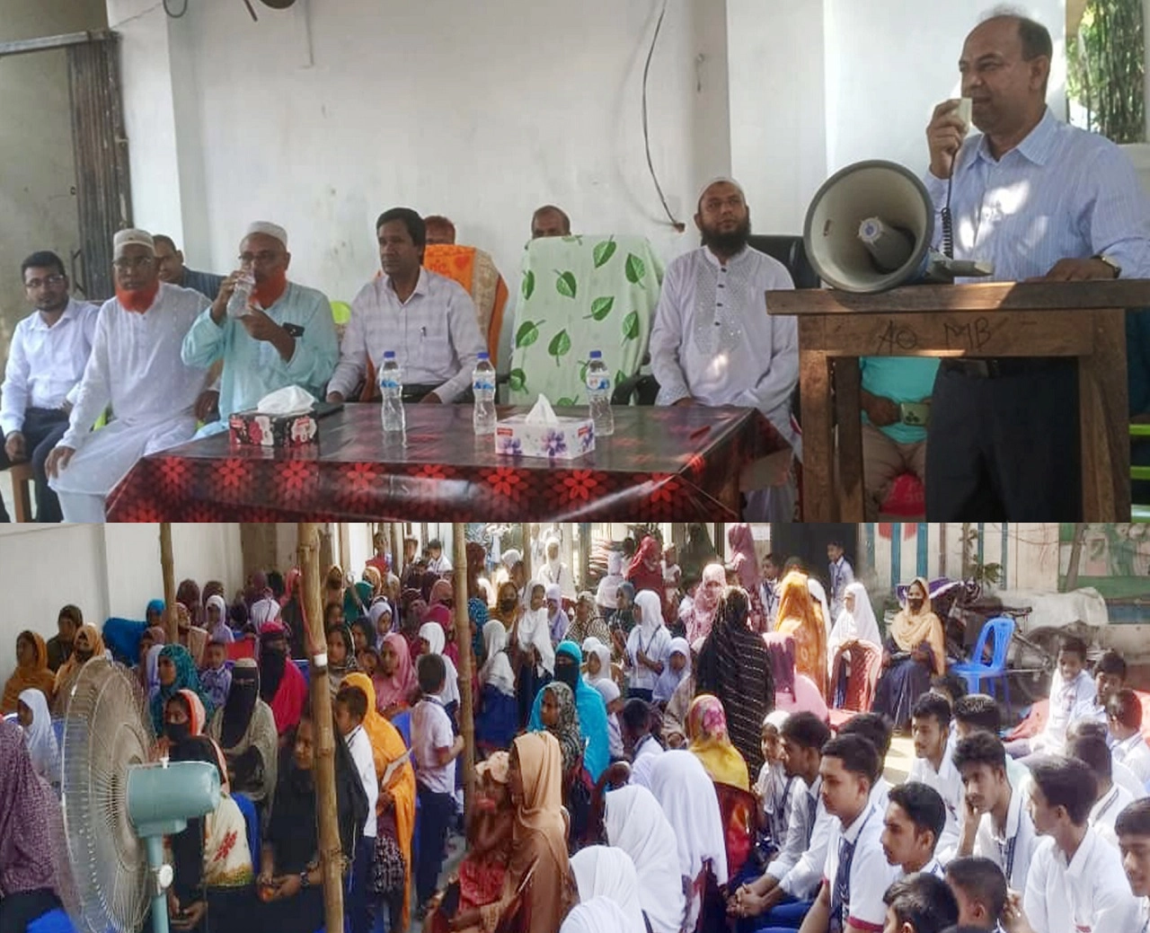 মেলান্দহ উপজেলার মাহমুদপুর আল-রাফি মডেল স্কুলে মতবিনিময় ও অভিভাবক সমাবেশ। ছবি: এনপিবি