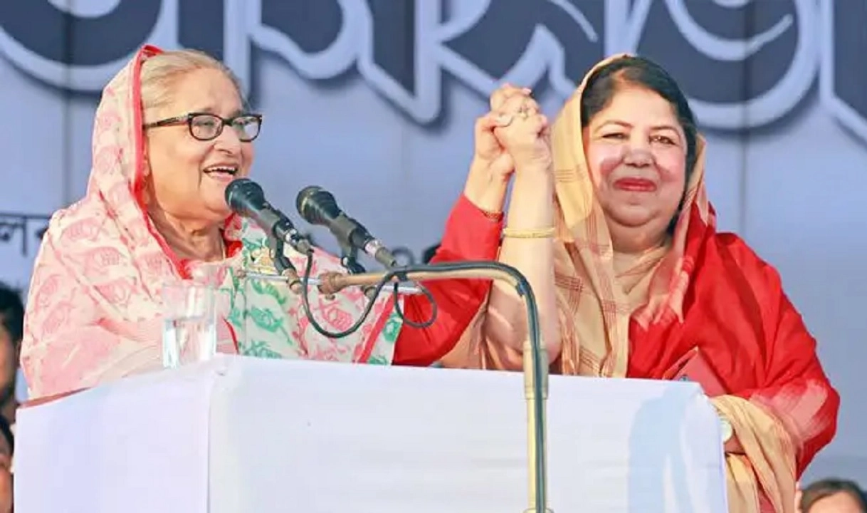 শেখ হাসিনা ও শিরীন শারমিন চৌধুরী