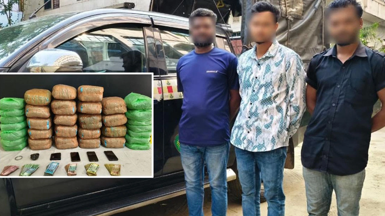 ফটিকছড়িতে বসতবাড়ি থেকে গাঁজা উদ্ধার, গ্রেপ্তার ৩