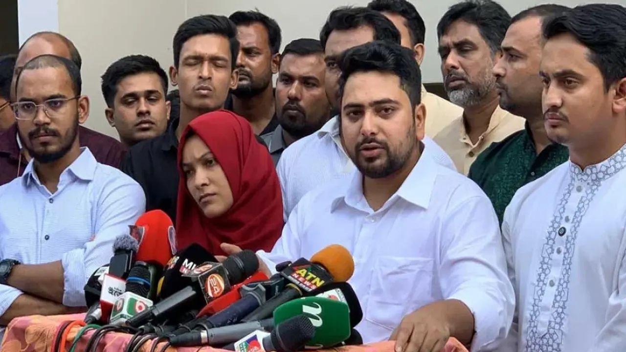 জাতীয় নাগরিক পার্টির (এনসিপি) আহ্বায়ক নাহিদ ইসলাম