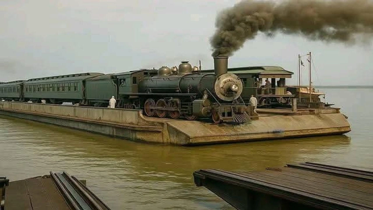 যমুনা নদী দিয়ে ফেরি পার হতো ট্রেন