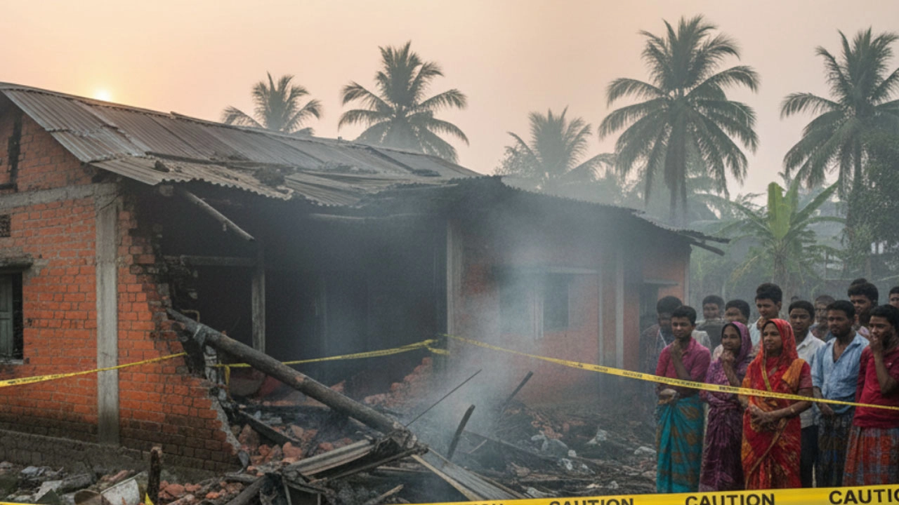 বাড়িতে ককটেল বানানোর সময় বিস্ফোরণ