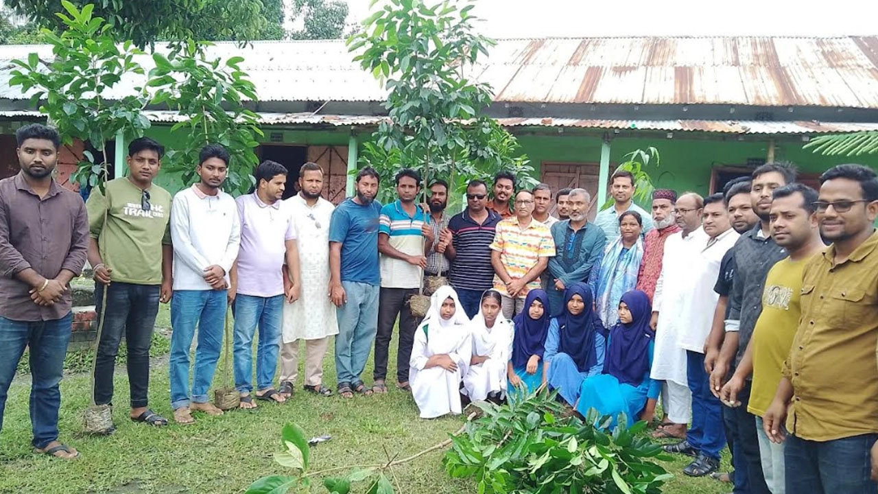 মাদারগঞ্জে যুবদলের উদ্যোগে বৃক্ষরোপণ