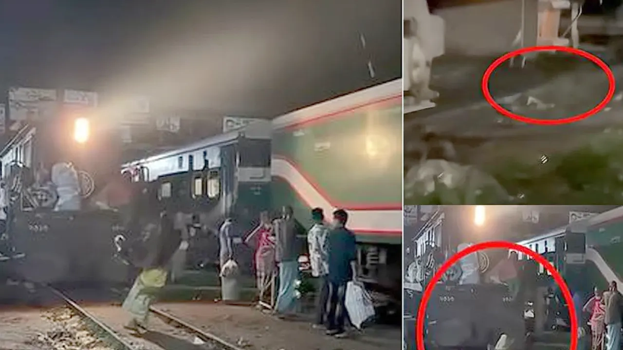 পা পিছলে ট্রেনের সামনে পড়ে যান অজ্ঞাত ব্যক্তি