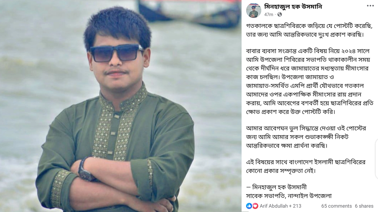 মিনহাজুল হক উসমানী