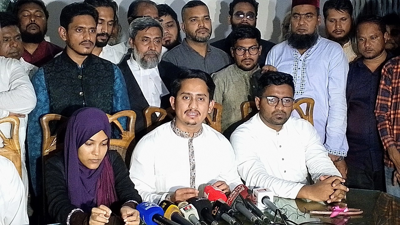 ময়মনসিংহে সংবাদ সম্মেলনে সারজিস আলম