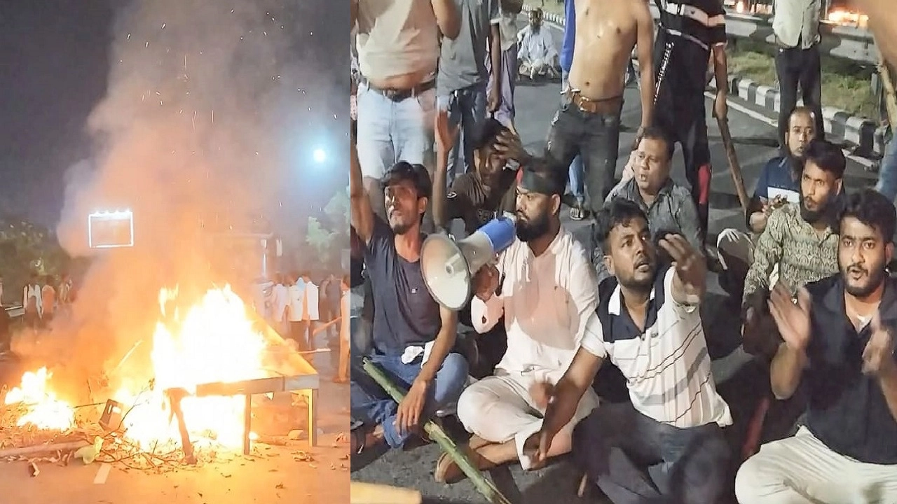 মনোনয়ন বঞ্চিতদের এক্সপ্রেসওয়ে অবরোধ-অগ্নিসংযোগ