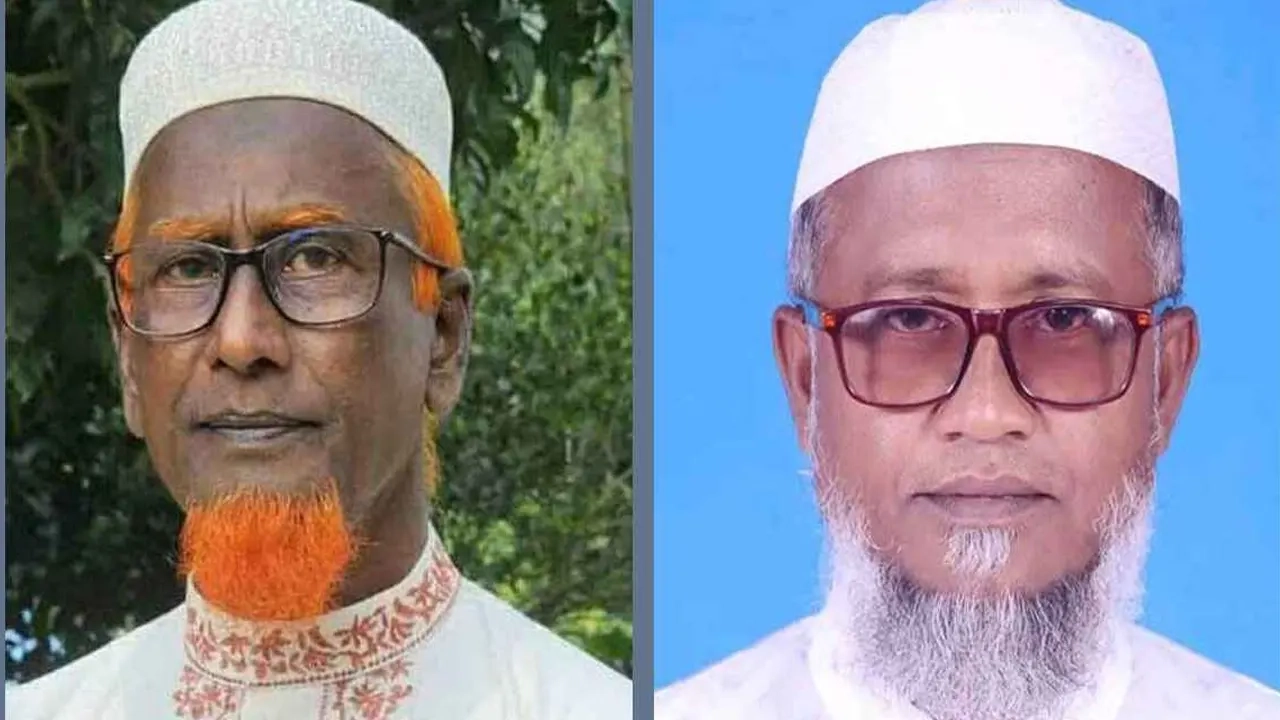 আজিজুর রহমান (বায়ে) এবং মোস্তাফিজুর রহমান