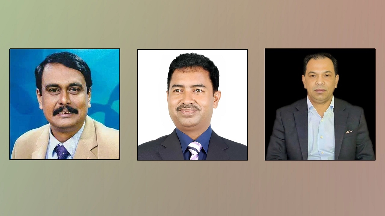 কলিম উদ্দিন আহমেদ মিলন, আনিসুল হক (মাঝে) ও কয়ছর এম আহমদ