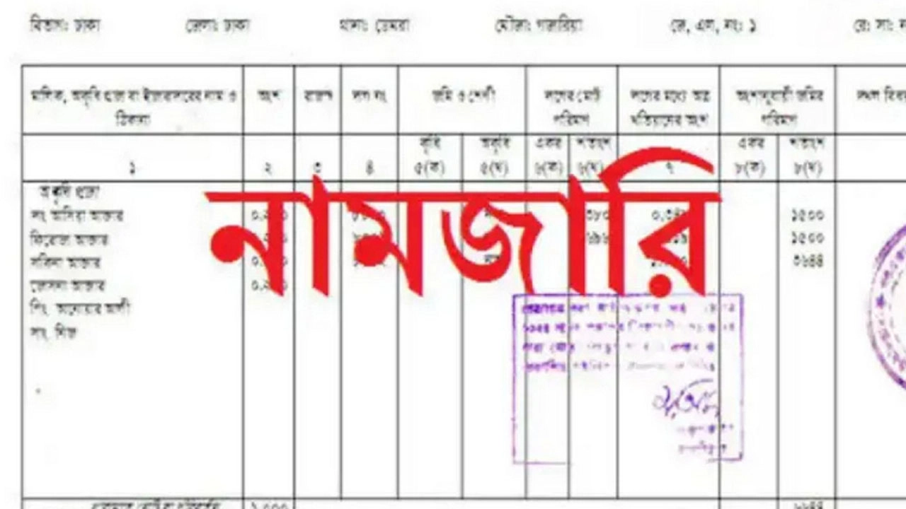 নামজারির ছবি