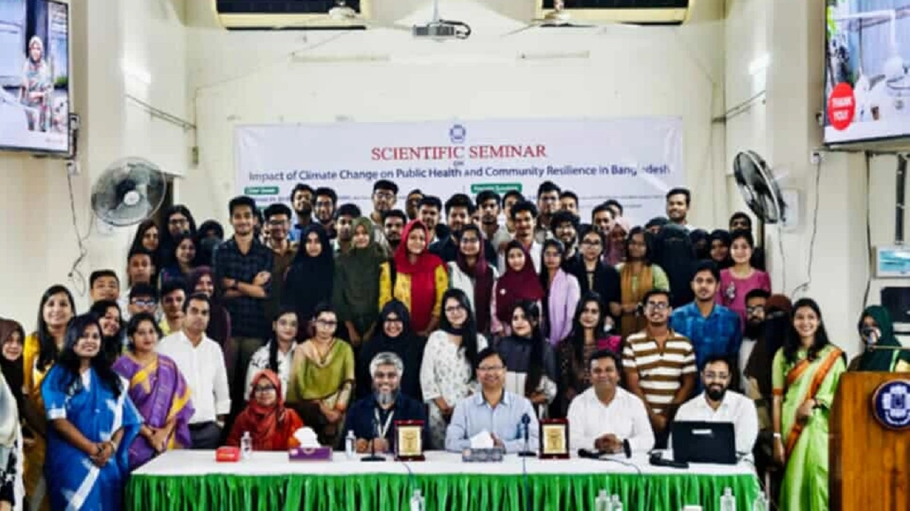জলবায়ু পরিবর্তন ও জনস্বাস্থ্য বিষয়ক সেমিনার অনুষ্ঠিত
