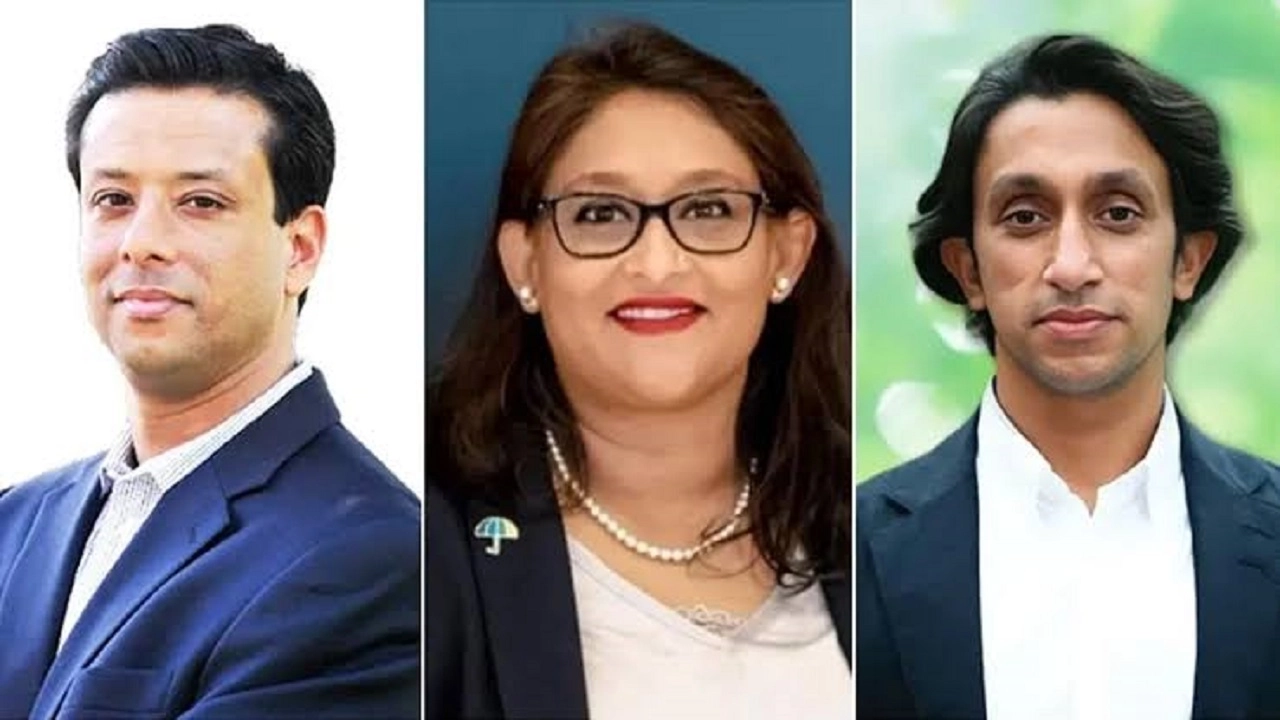 জীব ওয়াজেদ জয়, সায়মা ওয়াজেদ পুতুল ও রাদওয়ান মুজিব ববি