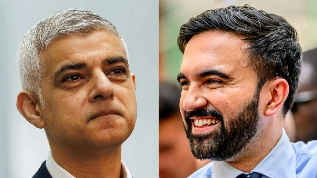 লন্ডনের মেয়র সাদিক খান ও জোহরান মামদানি