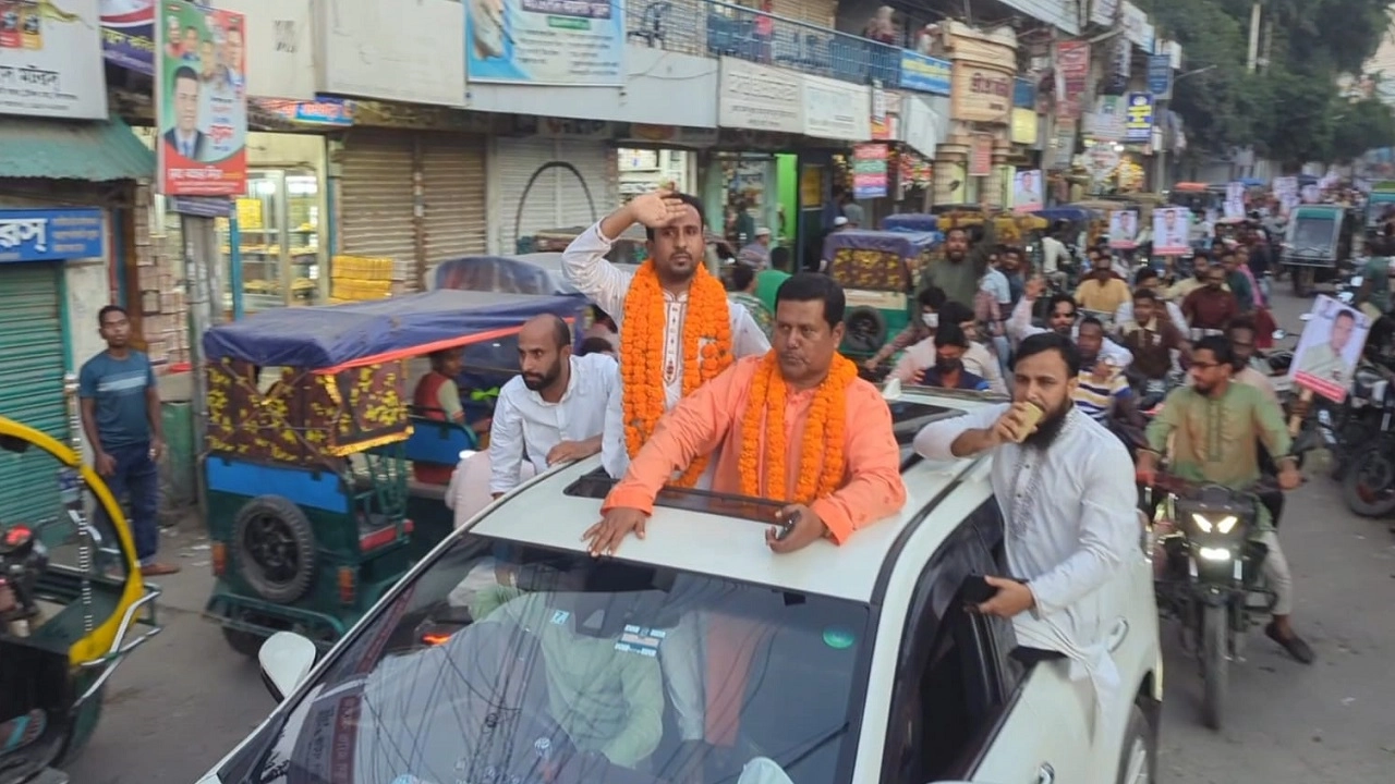 গণঅধিকার পরিষদের মোটরসাইকেল শোভাযাত্রা