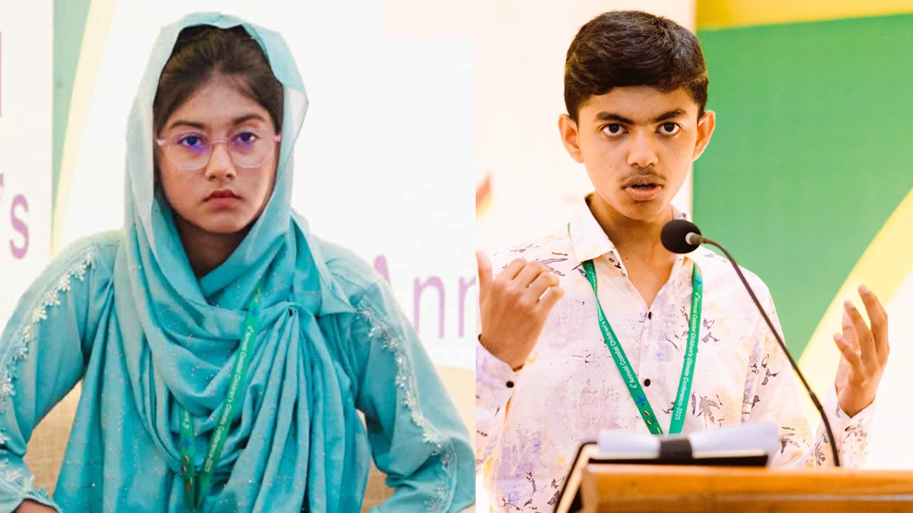 নওশীন ইসলাম ও নুর আহমেদ জিদান