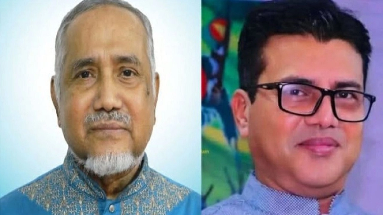 বিএনপি মনোনীত প্রার্থী কামরুল হুদা ও জামায়াতে ইসলামীর ডা. সৈয়দ আবদুল্লাহ মোহাম্মদ তাহের।