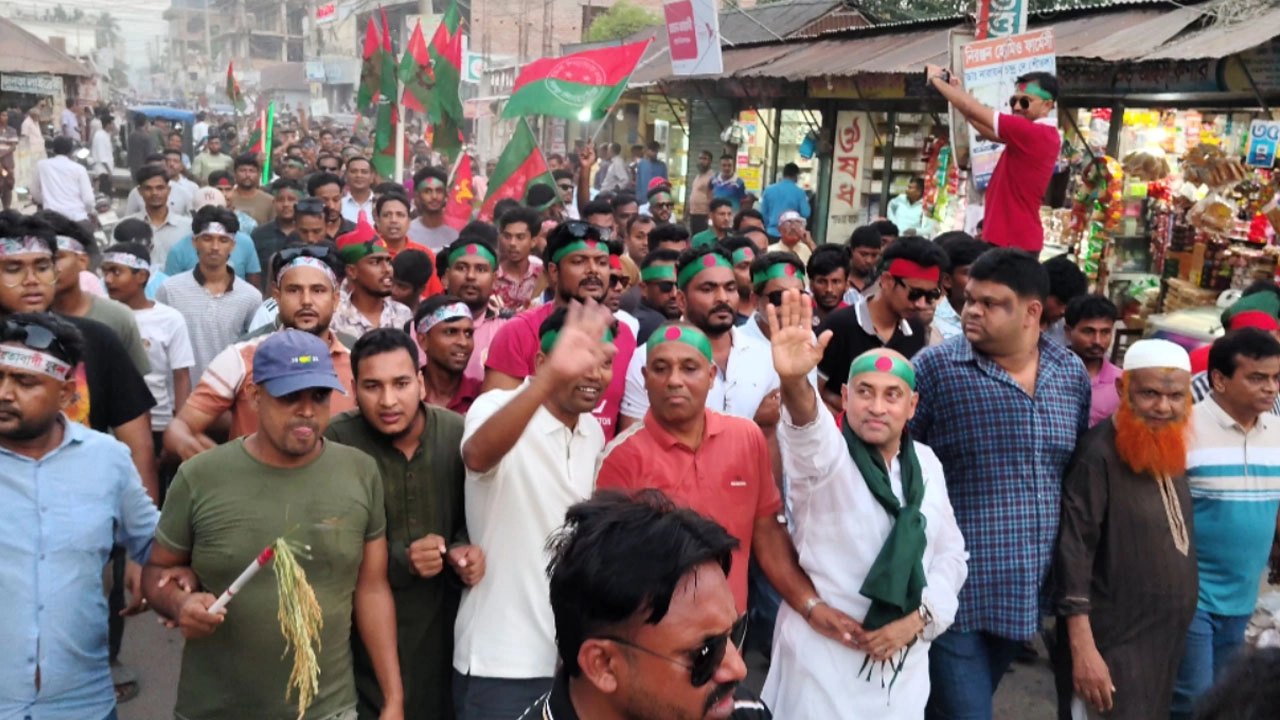 পাংশায় উপজেলা বিএনপির র্যালি