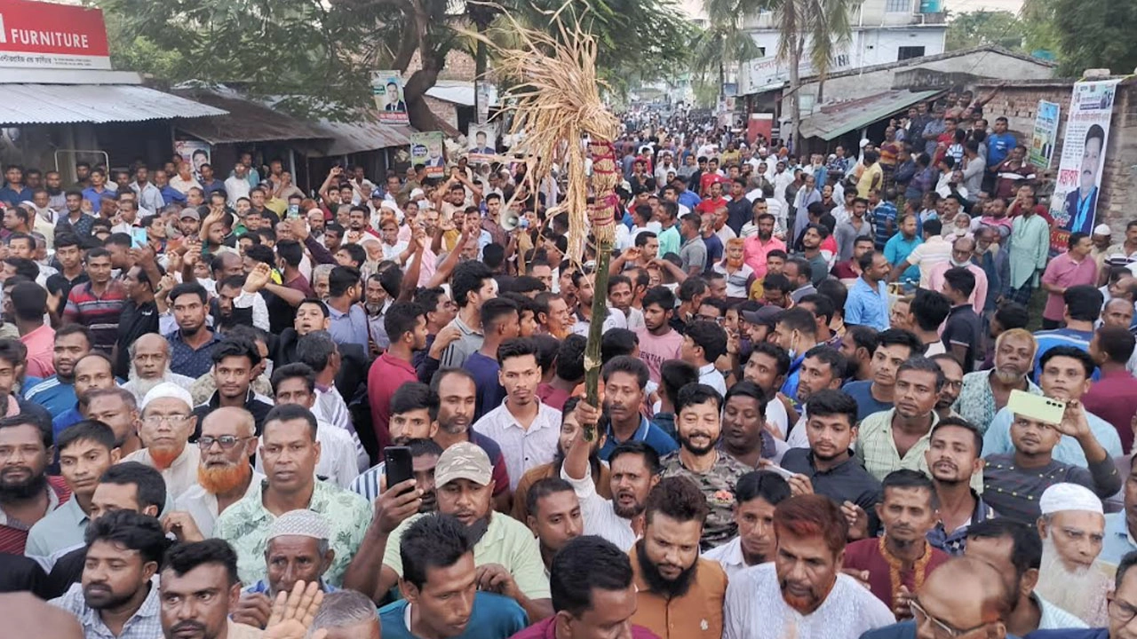 সাতক্ষীরায় শহিদুলকে মনোনয়নের দাবিতে বিক্ষোভ 