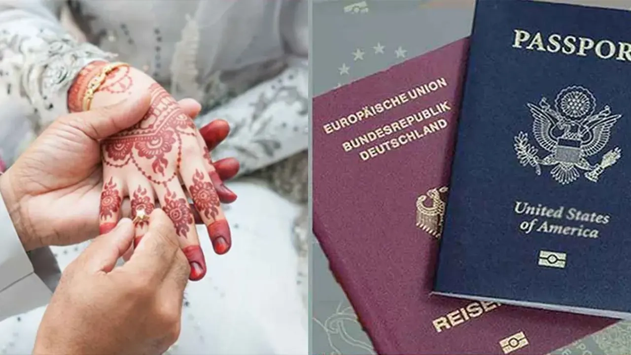 বিয়ের প্রতীকি ছবি ও পাসপোর্টের ছবি