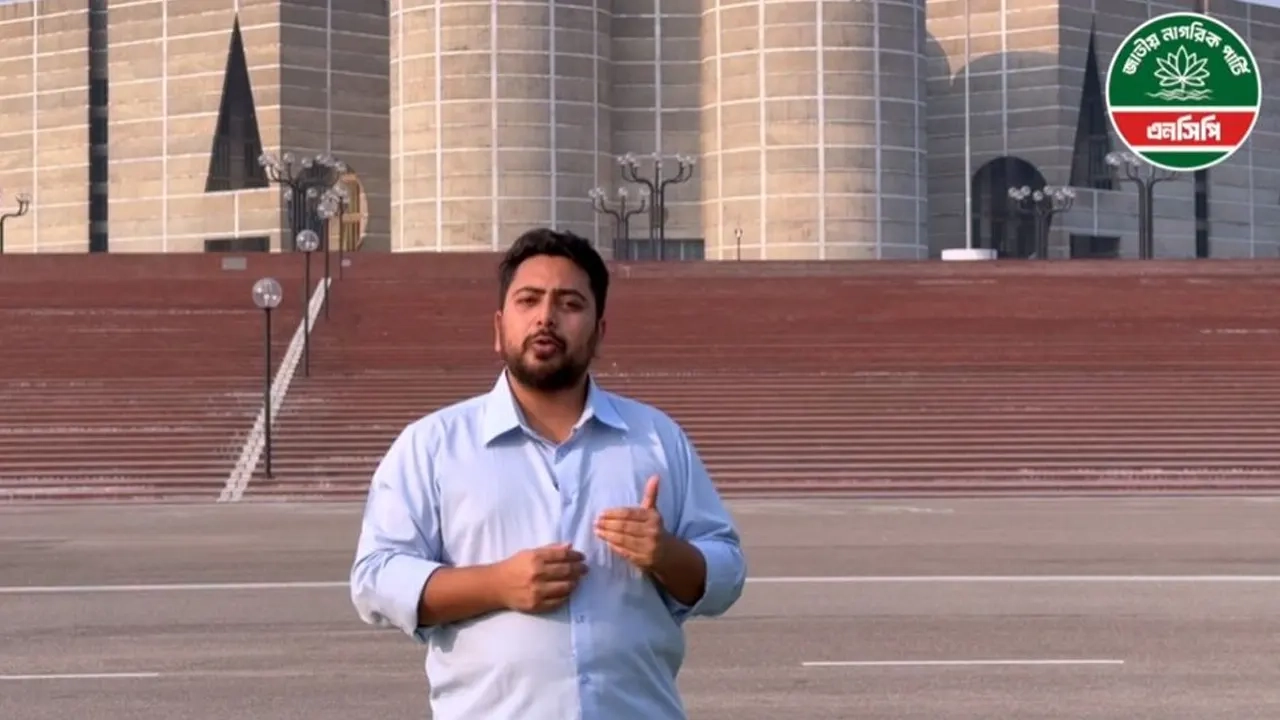 জাতীয় নাগরিক পার্টির (এনসিপি) আহ্বায়ক নাহিদ ইসলাম। ফেসবুক থেকে নেওয়া