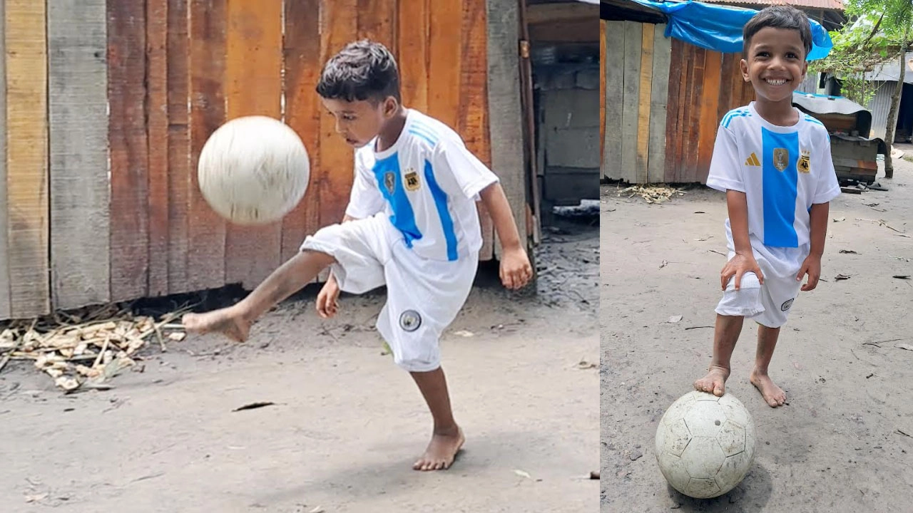 মতলব উত্তর উপজেলার খুদে ফুটবলার সোহান