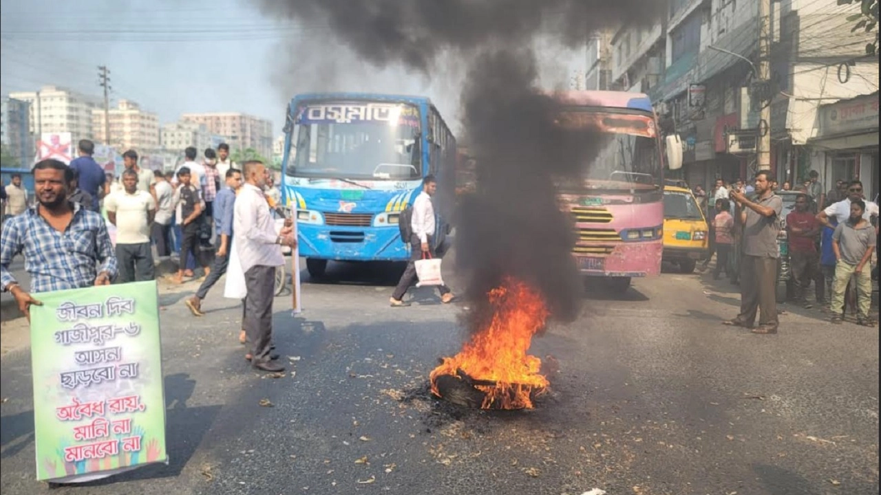 গাজীপুরের টঙ্গী কলেজগেট এলাকা