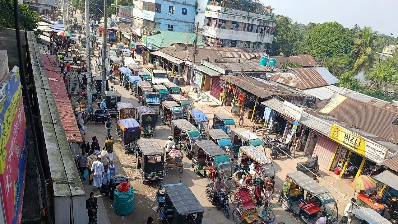 তাড়াইলে যানজট