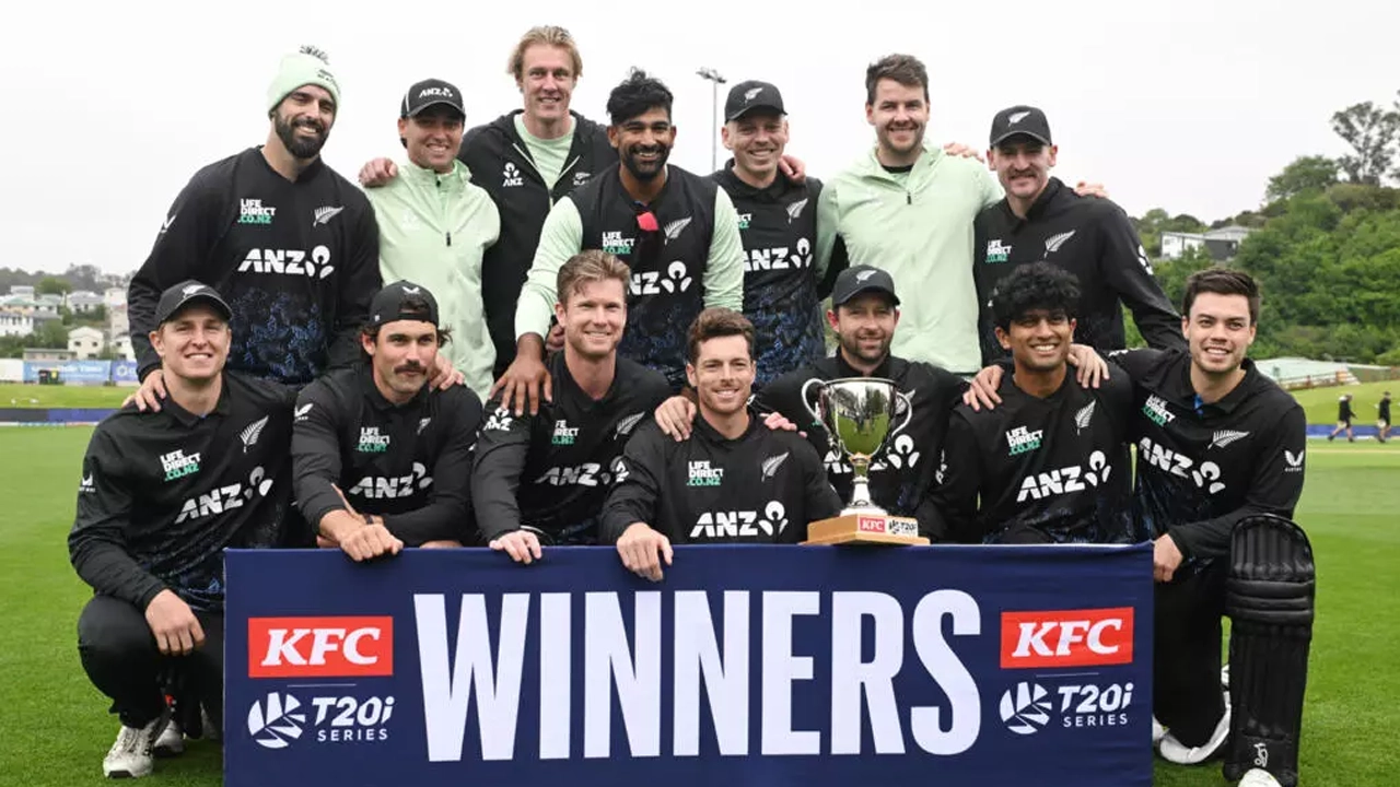 বড় জয়ে সিরিজ জিতল নিউজিল্যান্ড