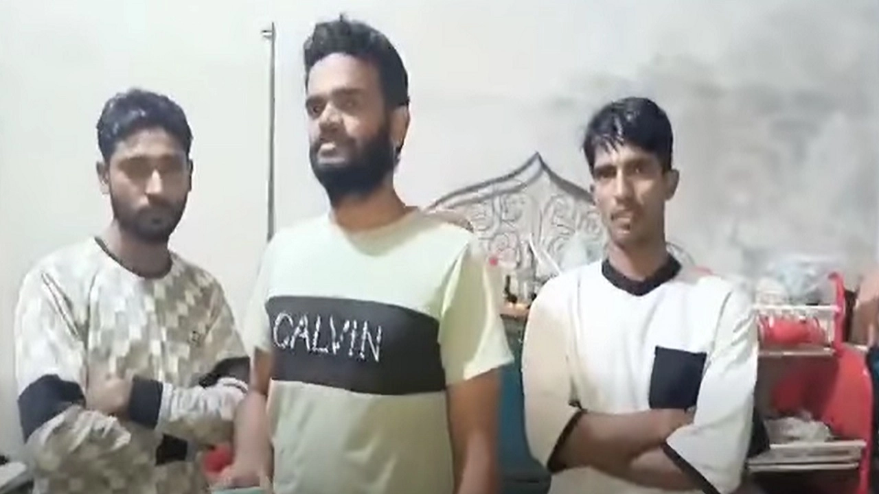 আটককৃত রাজু, ফরহাদ ও আসলাম