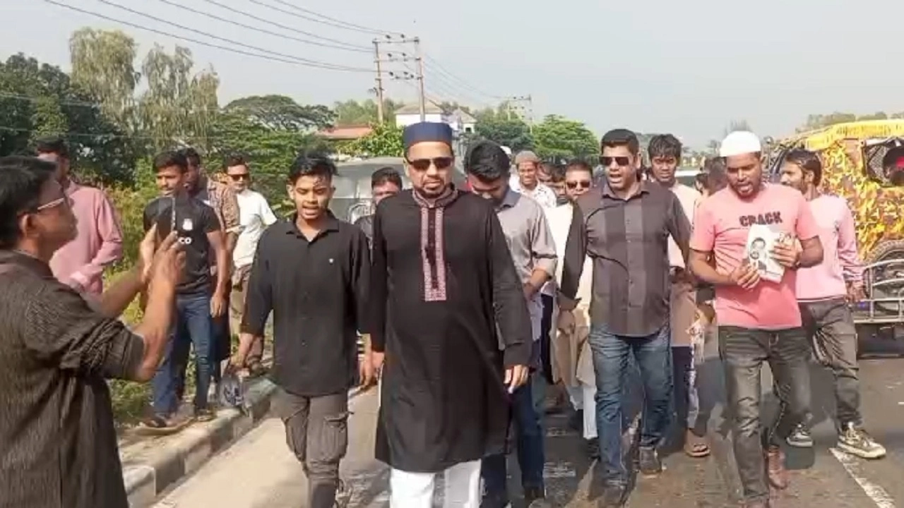 ধানের শীষ প্রতীকের গণসংযোগ