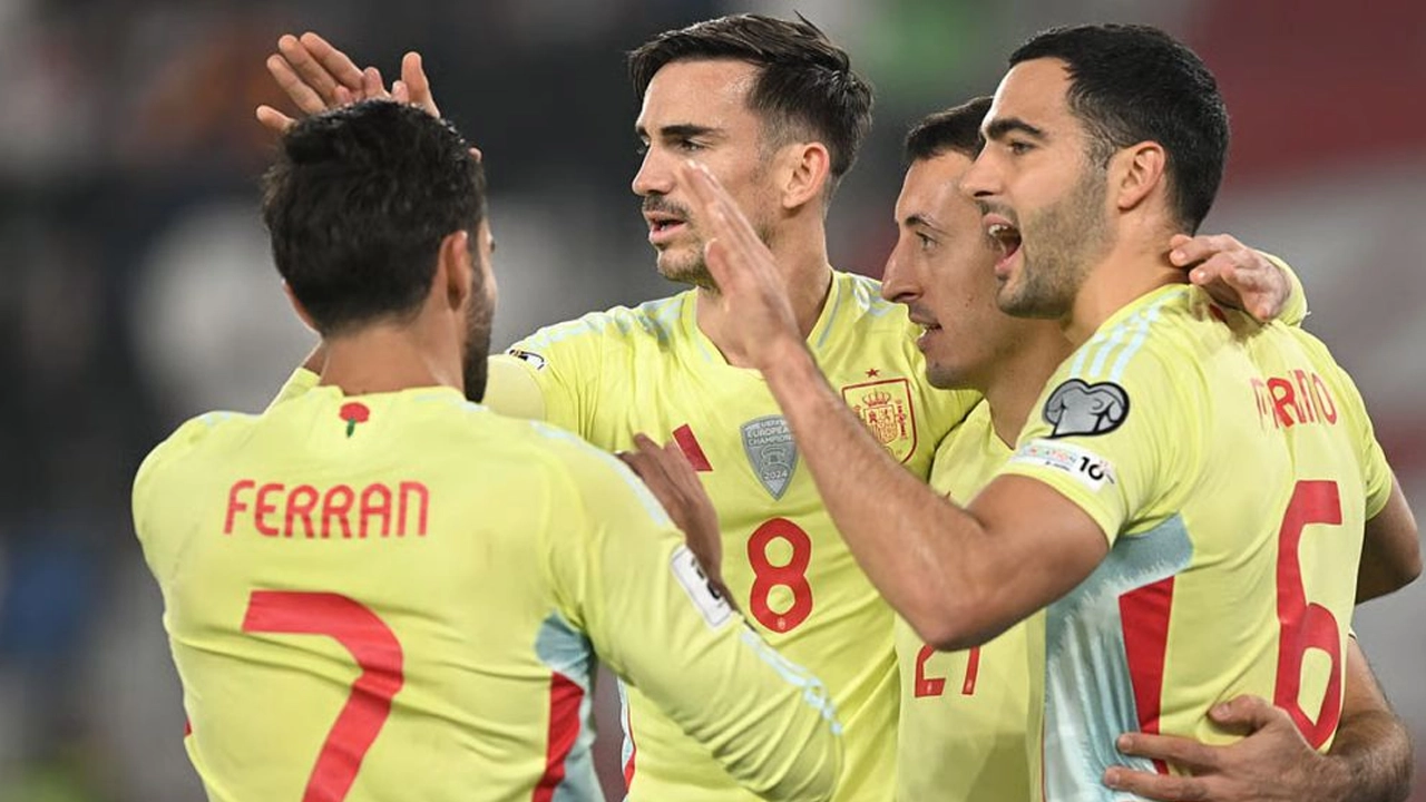 জর্জিয়াকে ৪-০ গোলে হারিয়েছে স্পেন