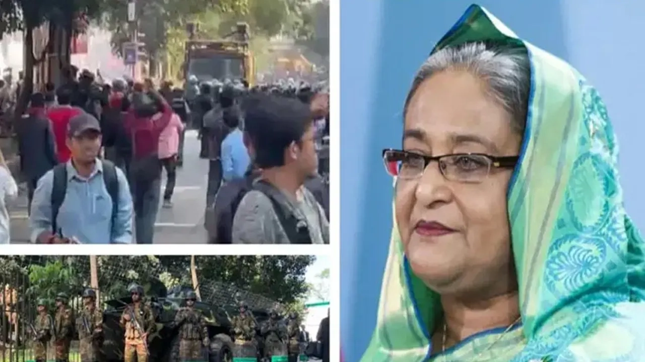 জনতার অবস্থান, আইন-শৃঙ্খলা বাহিনী ও শেখ হাসিনা