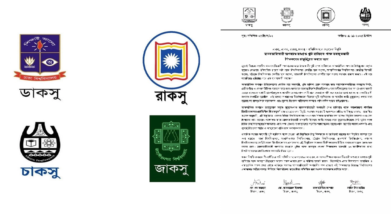 সম্মিলিত ছাত্র সংসদের বিবৃতি