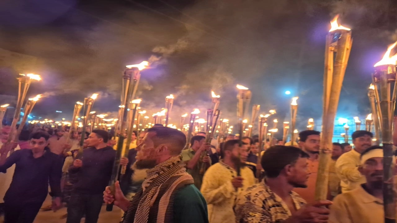 বিএনপির মশাল মিছিল