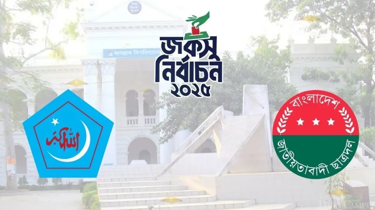 শিবির-ছাত্রদলের লোগো ও জকসু নির্বাচন 