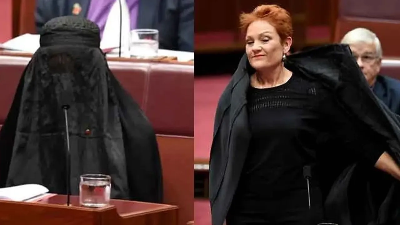 জনসমক্ষে বোরকা নিষিদ্ধের প্রস্তাব উত্থাপনের অনুমতি না পাওয়ার পর তিনি প্রতিবাদের অংশ হিসেবে বোরকা পরে সিনেট কক্ষে ঢোকেন