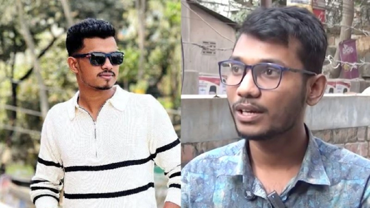 কলেজ শাখা ছাত্রদলের সাংগঠনিক সম্পাদক তোফায়েল আহম্মেদ অপু ও ভুক্তভোগী ওয়ায়েজ করনী
