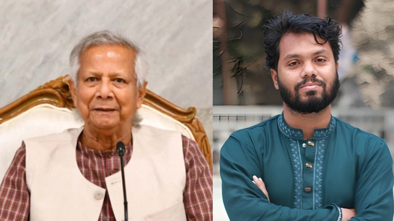 প্রধান উপদেষ্টা প্রফেসর মুহাম্মদ ইউনূস ও ওসমান হাদি