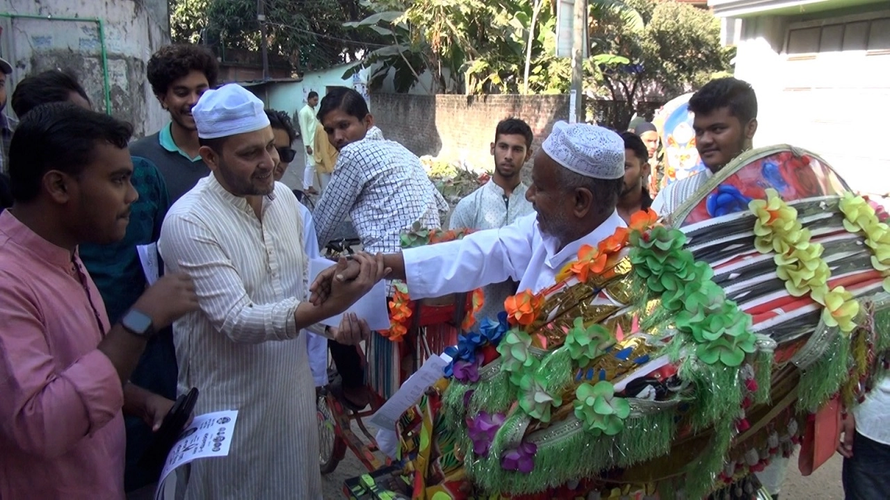 এনসিপি প্রার্থীর প্রচারণা